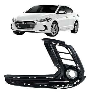 Grade Farol Milha Elantra 2016 2017 2018 Lado Esquerdo