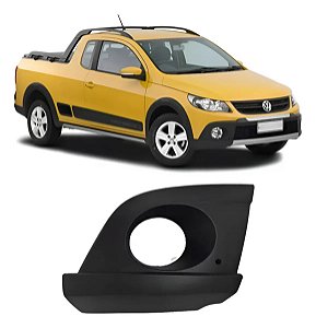 Grade Farol Milha Vw Saveiro Cross G5 2009 2010 2011 2012 2013 2014 2015 2016 Lado Direito