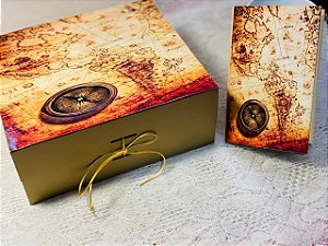 Caixa Kit Presente - Mapa Antigo