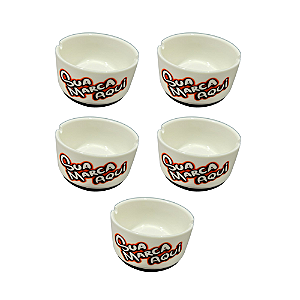 KIT 5 CINZEIROS DE PORCELANA PERSONALIZADOS (5 UNIDADE)