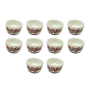 KIT 10 CINZEIROS DE PORCELANA PERSONALIZADOS (10 UNIDADE)