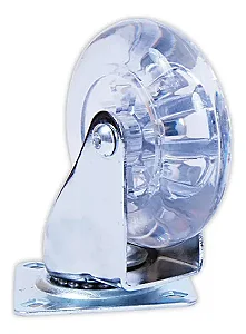 Rodizio Rodinha giratório silicone Para Móveis 75 MM semTrava