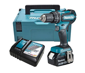 PARAFUSADEIRA/FURADEIRA DE  IMPACTO BAT 18V-BIVOLT - DHP485RF1J	 -MAKITA
