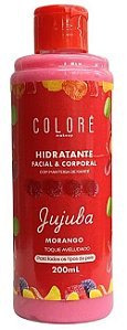 Hidratante Facial e Corporal Jujuba Morango 200ml - Colorê Makeup