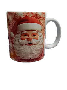 Caneca Natalina - Rosto Clássico do Papai Noel