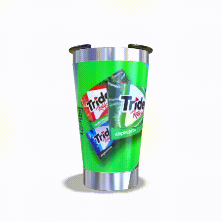 Copo Térmico 473ml c/ Tampa e Abridor - Personalização 360