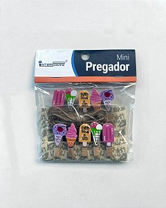 Mini Pregador Fofo Sorvete