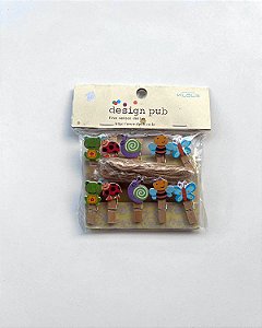 Mini Pregador Fofo Borboleta