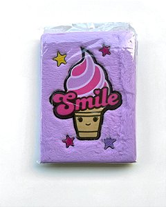 Caderno de Pelucia Smile Lilás