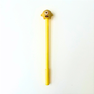 Caneta Monstrinho Redondo Amarela