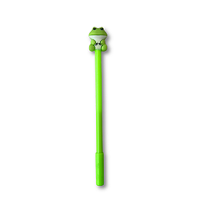 Caneta Animais Sapo Verde Claro