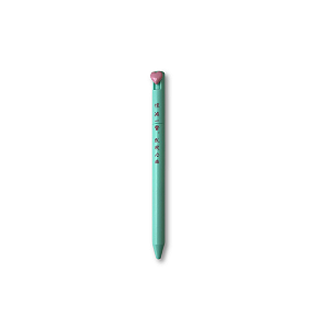 Caneta Coraçãozinho Verde e Rosa
