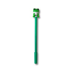 Caneta Animais Sapo Verde Escuro