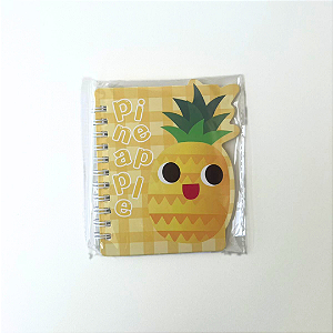 Mini bloquinho de anotações frutas Pineapple