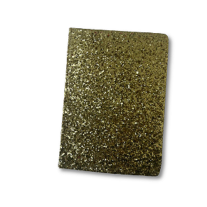 Caderno Glitter Amarelo