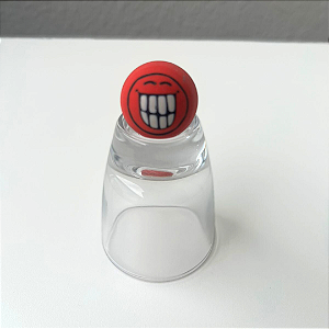 Borracha Emoticon Vermelha