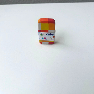 Borracha Tris cube Laranja e Vermelha