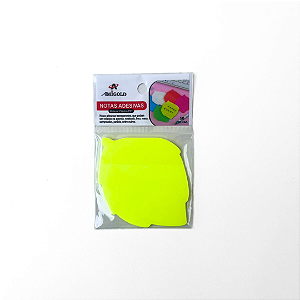 Bloco Adesivo Transparente Folha Amarelo