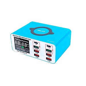 USB CHARGER RL-304S RELIFE 8 PORTAS WIRELESS