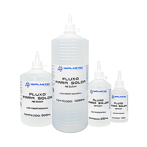 FLUXO DE SOLDA LIQUIDO IMPLASTEC