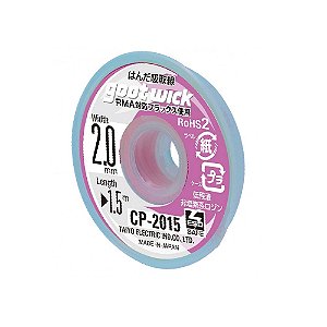 MALHA DE SOLDA GOOT WICK CP2015 2 mm