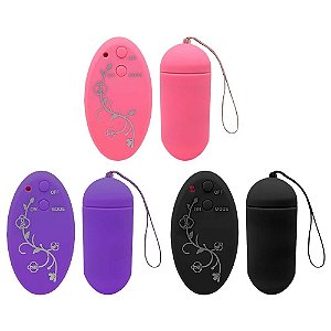 Bullet Egg Controle Sem Fio Floral 10 Vibrações