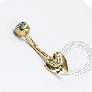 Joia Titânio Umbigo Pdv gold