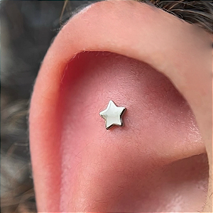Joia Titânio Estrela lisa