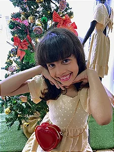 Vestido Infantil em Tecido Duna Pipoquinha