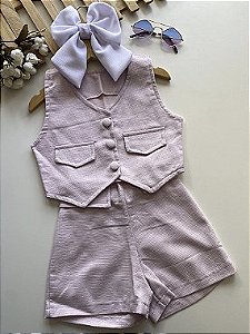 Conjunto Selena em alfaiataria requinte