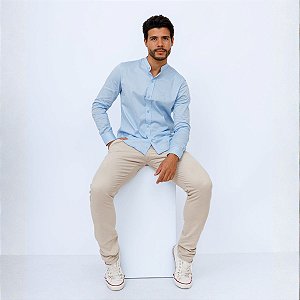 Camisa Gola Padre Manga Longa