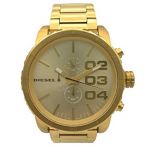Relógio Diesel Masculino - Cronógrafo Dourado - DZ4268B1.C2KX