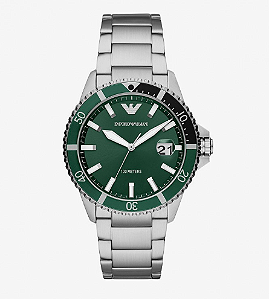 Relógio Empório Armani Masculino - Green Dial - AR11338.E1SX