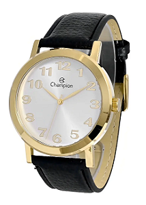 Relógio Champion Unissex - Dourado com Pulseira de Couro - CN20971B