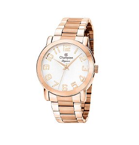 Relógio Champion Feminino Elegance - Rosé com Fundo Claro - CN26144Z