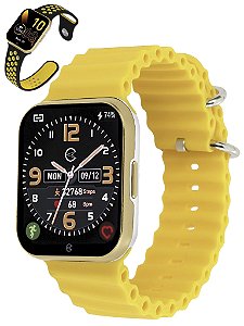 Relógio Champion SmartWatch 2 Pulseiras-Amarelo e Preto - CH50033U