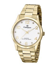 Relógio Champion Feminino - Dourado com Mostrador Branco - CN29052H