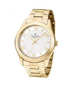 Relógio Champion Feminino Elegance - Dourado com Mostrador Branco - CN26493H