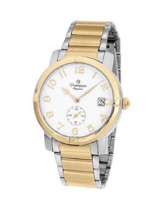 Relógio Champion Elegance Feminino - Bicolor com Mostrador Branco e Calendário - CN24815B