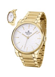 Relógio Champion Elegance Feminino - Dourado com Mostrador Branco - CN24673H