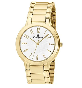Relógio Champion Feminino - Dourado com Fundo Branco - CH22386H