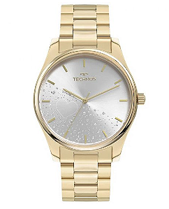 Relógio Technos Feminino Trend - Dourado com fundo Brilho