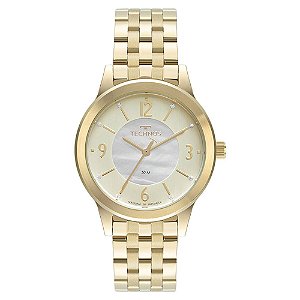 Relógio Technos Feminino Boutique - Dourado com Fundo Madre-pérola