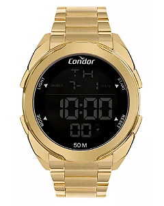 Relógio Condor Masculino - Dourado Digital - COBJK006AB-7D