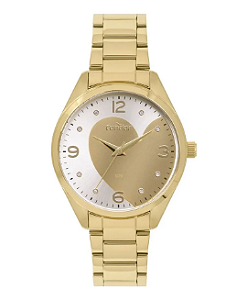 Relógio Condor Feminino KIT - Dourado com Coração - COPC21AEBZ-K4D