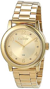 Relógio Condor Feminino - Dourado - Acompanha uma Pulseira de Silicone Cinza - COPC21JCM-T8M