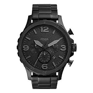 Relógio Fossil Masculino - Preto Fosco com Mostrador Preto - JR1401-4PN
