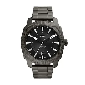 Relógio Fossil Masculino Machine Grafite - Grafite com Mostrador Preto - FS5970-1FN
