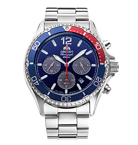 Relógio Orient Masculino - Cronógrafo Sports Solar Mako - RA-TX0201L10B