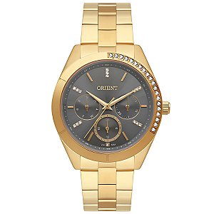 Relógio Orient Feminino - Eternal Dourado com Mostrador Cinza - FGSSM086.G1KX
